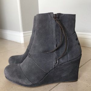 Tom’s Wedge Boots- Size 8.5